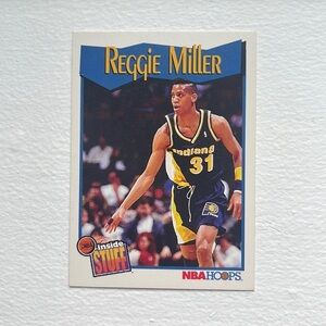 1991-92 NBA Hoops Reggie Miller Inside Stuff #303 Indiana Pacers